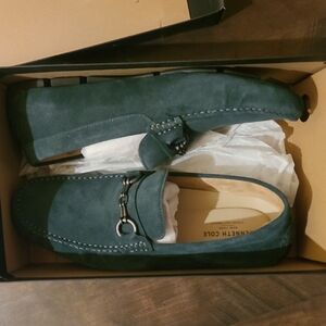 Kenneth Cole Teal Suede Bit Driver Loafers